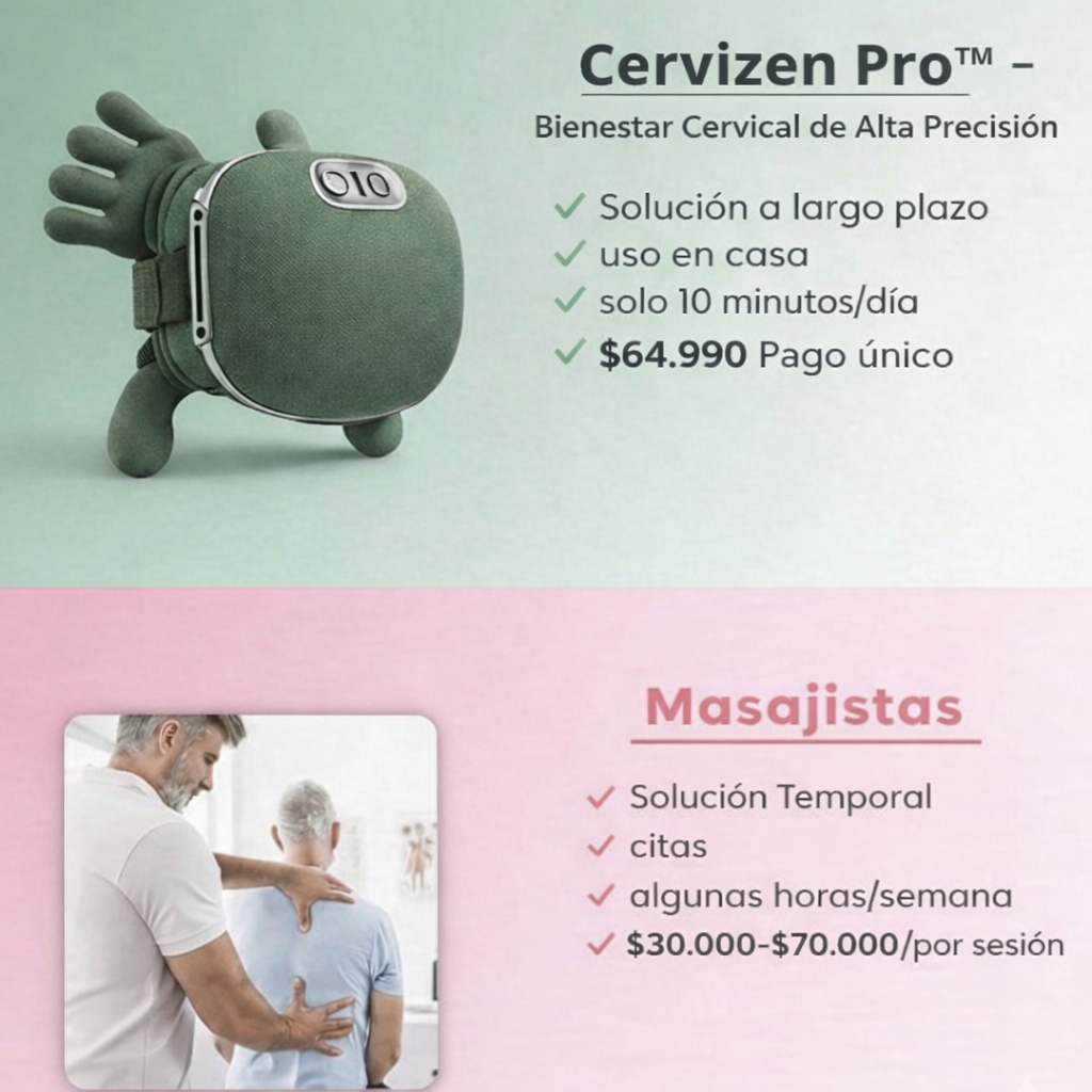 Cervizen Pro™ – Masajeador Cervical Inteligente